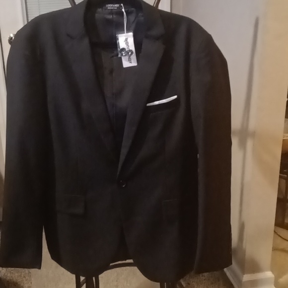 NWT COOFANDY black sports jacket/ blazer w hanky and flap pockets Size Medium - Picture 2 of 13